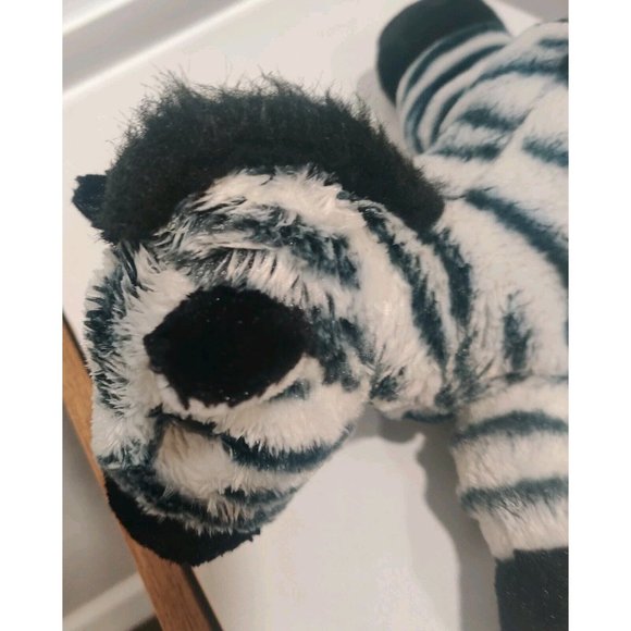Aurora Zebra Horse Plush Stuffed Wild Animal Flopsie Soft Cuddlebuddy Toy 11" - Picture 10 of 13